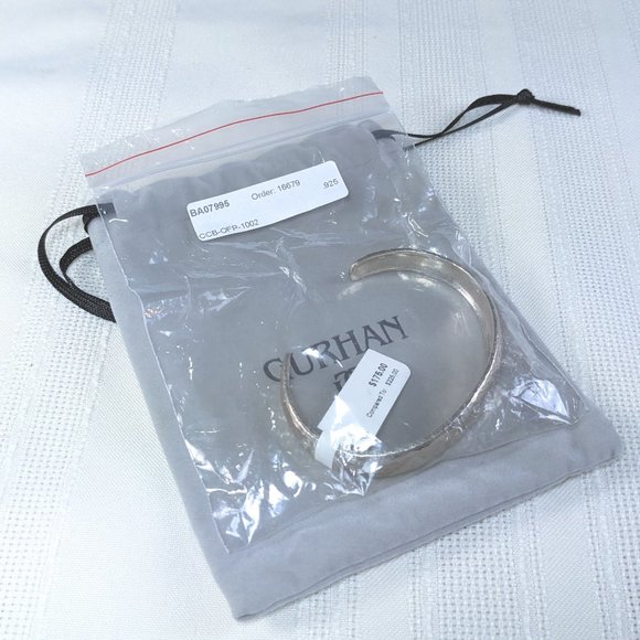 Gurhan Hammered Silver CUFF Bracelet .925 silver - STERLING - Brand New in Box - Picture 6 of 6